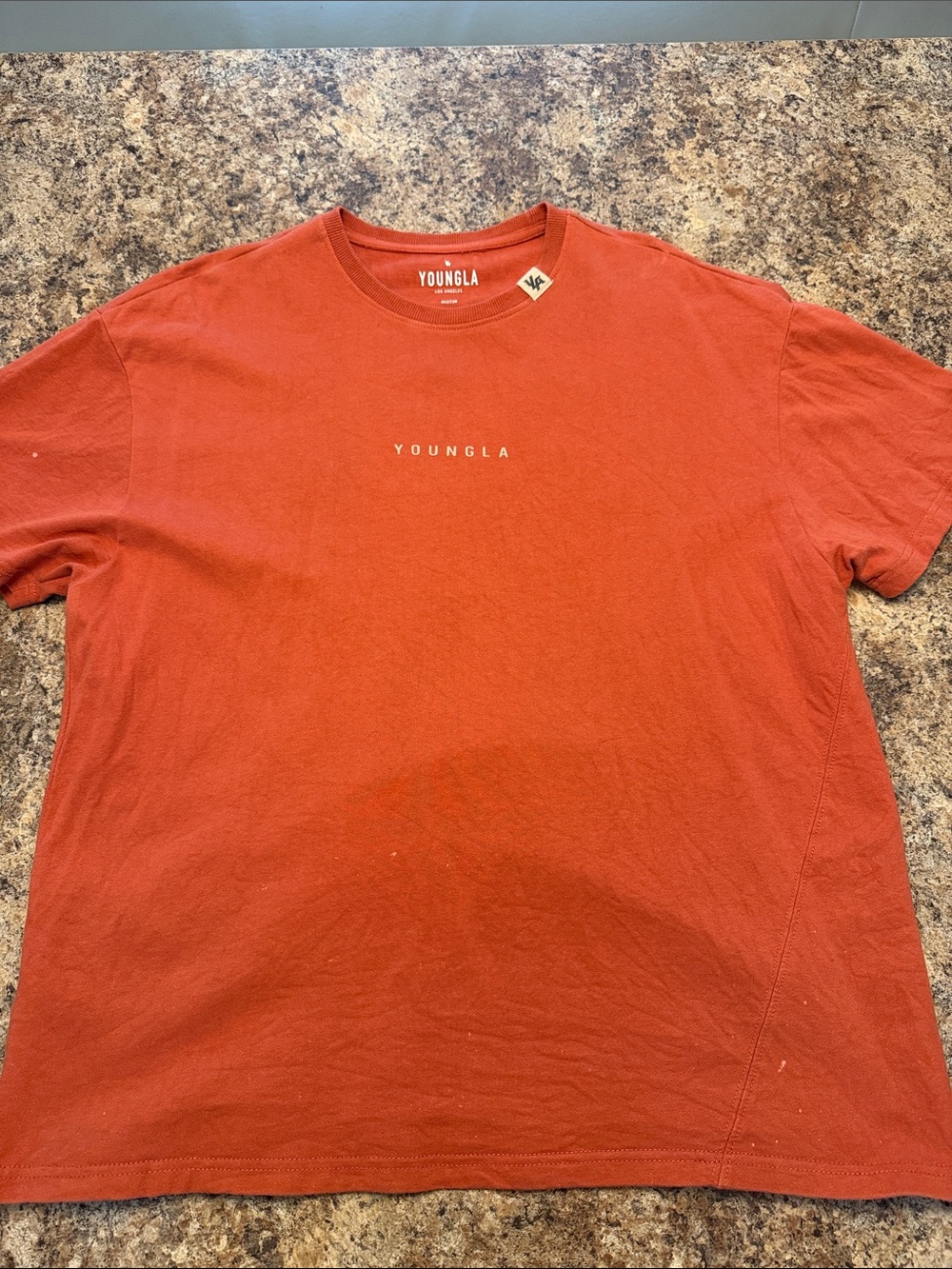 YoungLA Men's Burnt Orange Crewneck Tee